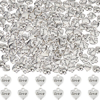 200Pcs Tibetan Style Alloy Charms
