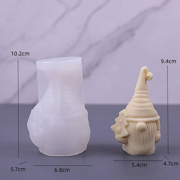Gnome DIY Food Grade Silicone Statue Candle Molds