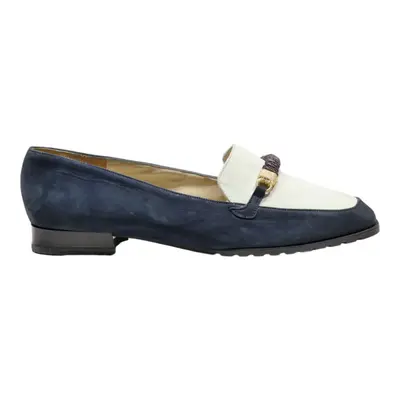 BALLY Loafer Shoes Blue Synthetic Womens UK 5