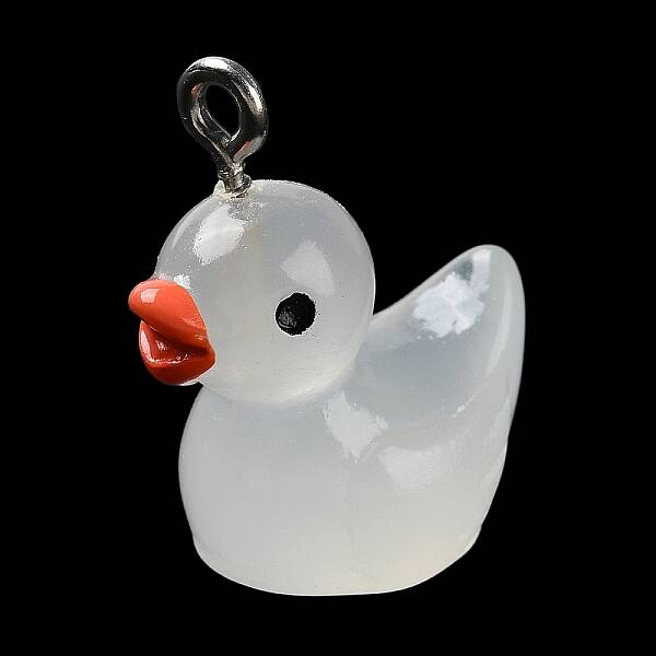 Luminous Opaque Resin Cartoon Pendants