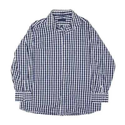 TOMMY HILFIGER Regular Fit Shirt Blue Gingham Long Sleeve Mens L