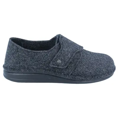 Finn Comfort Filzmoos Textile Men's Hook and Loop Shoes - Anthracite - Size:US 8 Men
