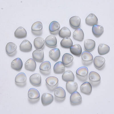 Spray Painted Glass Charms