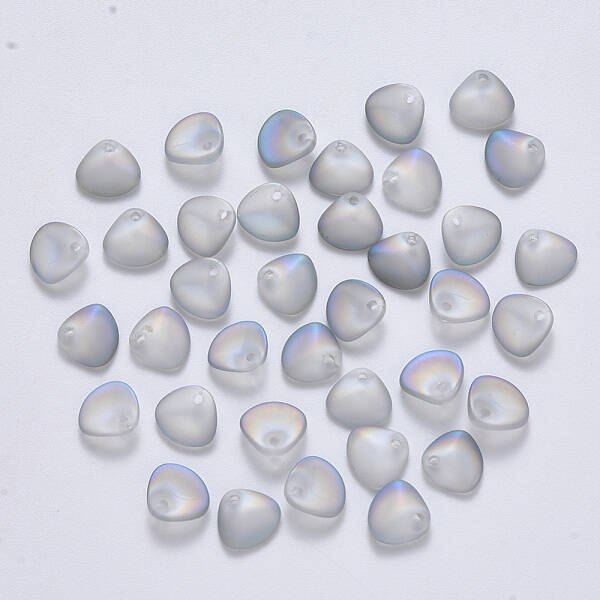 Spray Painted Glass Charms