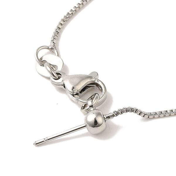 Brass Box Chain Adjustable Slider Necklaces
