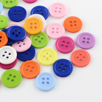 4-Hole Plastic Buttons