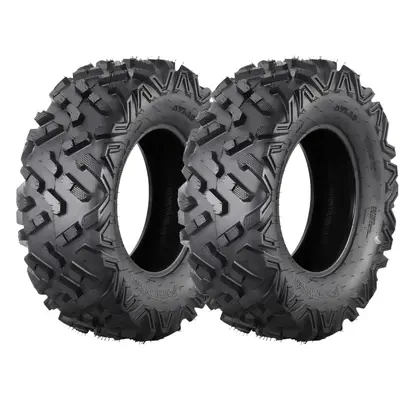 Garvee 27x11-12 ATV Tire - All-Terrain, Off-Road, Mud/Trail, Tubeless, Set of 2