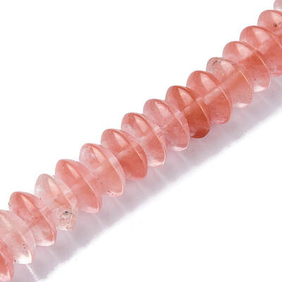 Cherry Quartz Glass Beads Strands
