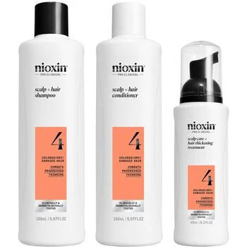 Nioxin System 4 Scalp Care Set - Set per la cura dei capelli fini, colorati e notevolmente diradati