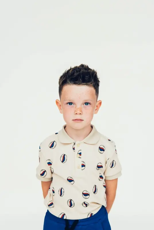 Organic cotton boys Polo shirt | Size: 1-2 years