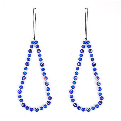 Evil Eye Lampwork Beaded Mobile Phone Straps