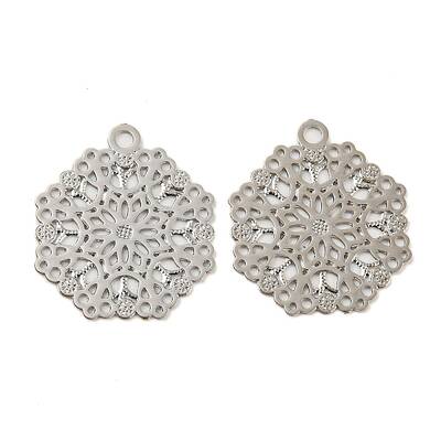 Brass Etched Metal Embellishments Charms