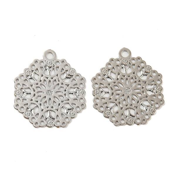 Brass Etched Metal Embellishments Charms