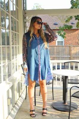 Pippa Shirt dress - Wholesale - Upcycled ***Available to pre-order for SS23*** | Size: S/M M/L (3 3) | Color: Assorted