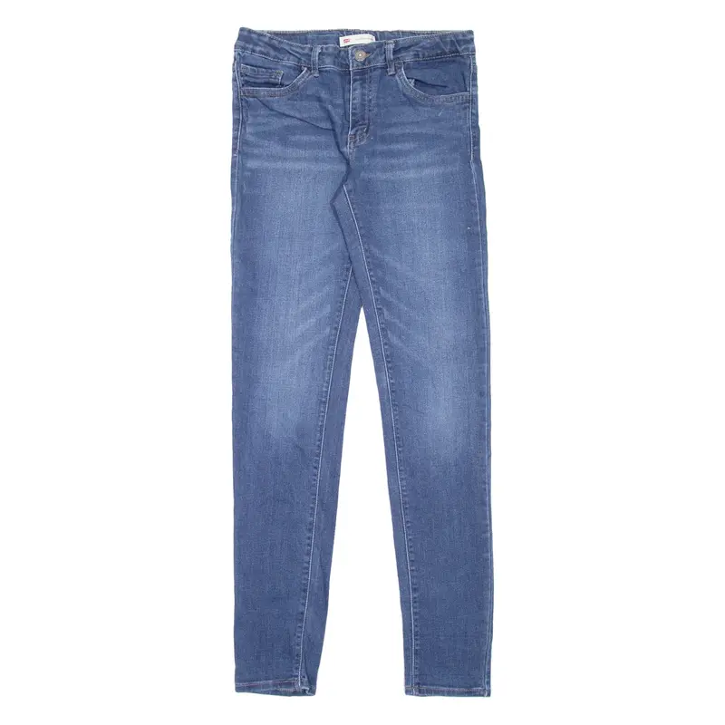 LEVI'S 710 Girls Jeans Blue Slim Skinny Stone Wash W26 L30