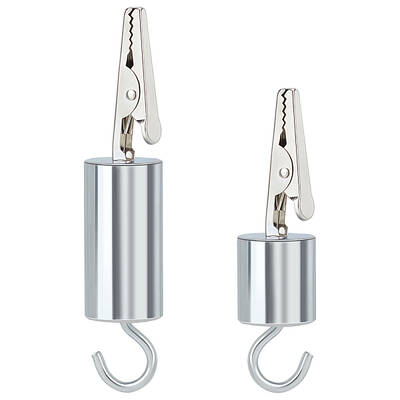 2Pcs 2 Style Iron Alligator Clips with Hook