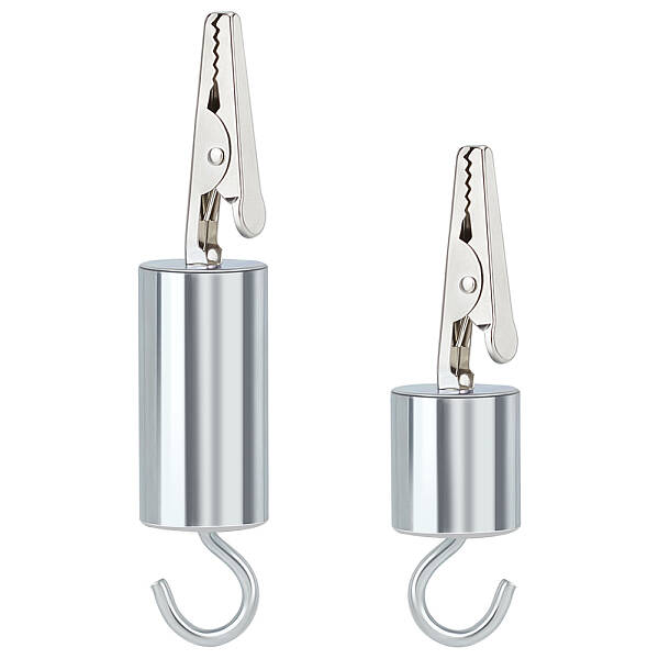 2Pcs 2 Style Iron Alligator Clips with Hook