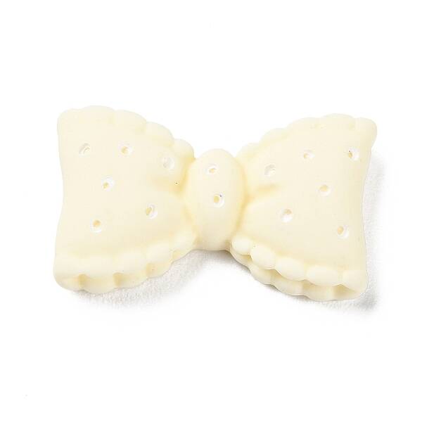 Cartoon Opaque Resin Polka Dot Bowknot Cabochons