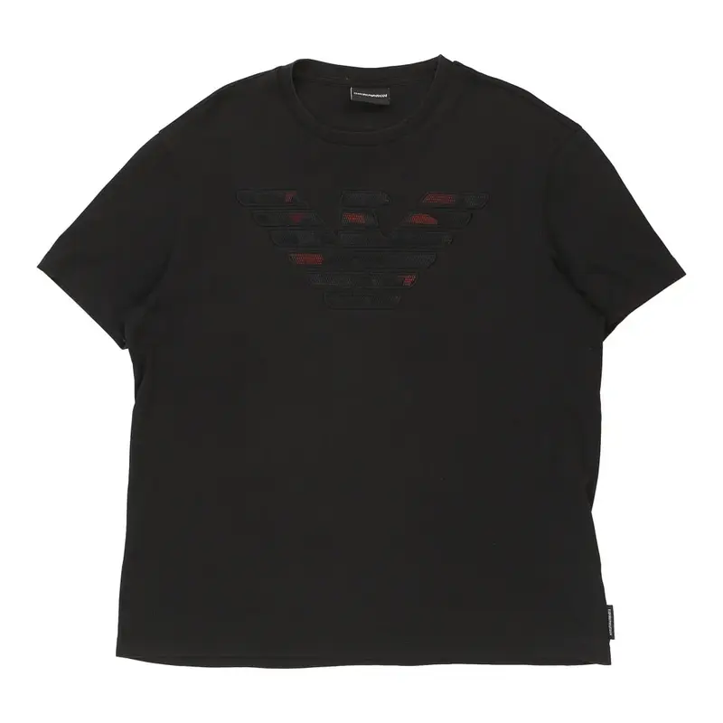 Emporio Armani T-Shirt - 2XL Black Polyester