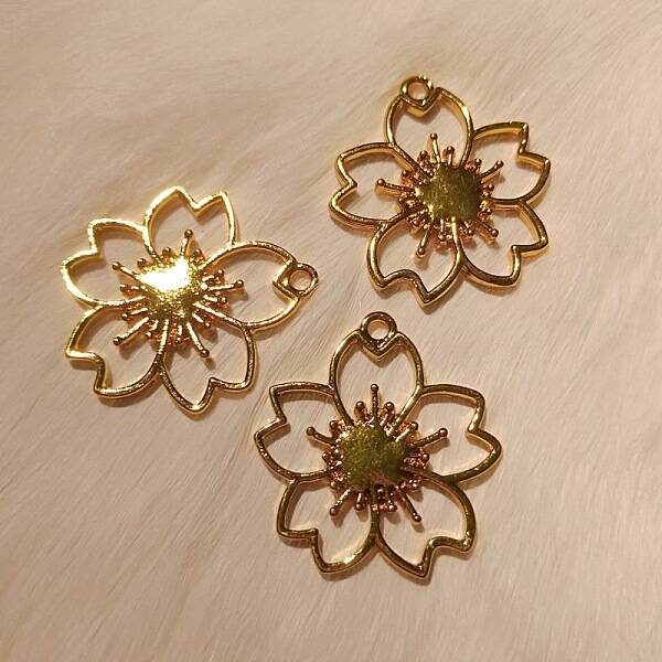 Zinc Alloy Open Back Bezel Pendants