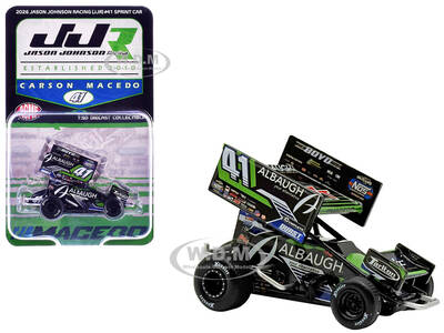 Winged Sprint Car #41 Carson Macedo Albaugh Jason Johnson Racing (2026) 1/50 Diecast Model Car by ACME