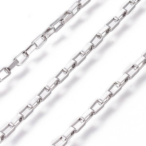 Tarnish Resistant 304 Stainless Steel Box Chains