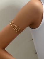 Women's Elegant Minimalist Arm Cuff, Trendy Exquisite Arm Cuff, Chic All-match Vintage Adjustable Bangle Jewelry As Gift for ...