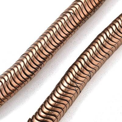 Electroplated Synthetic Non-magnetic Hematite Beads Strands
