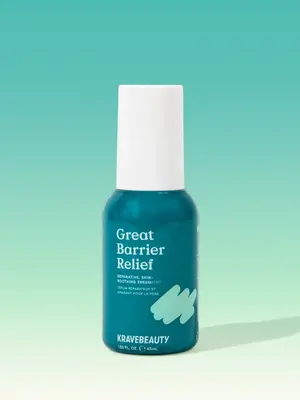KraveBeauty Great Barrier Relief - Reparative, Skin-Soothing Serum for All Skin Type, Especially Sensitive & Eczema-Prone Ski...