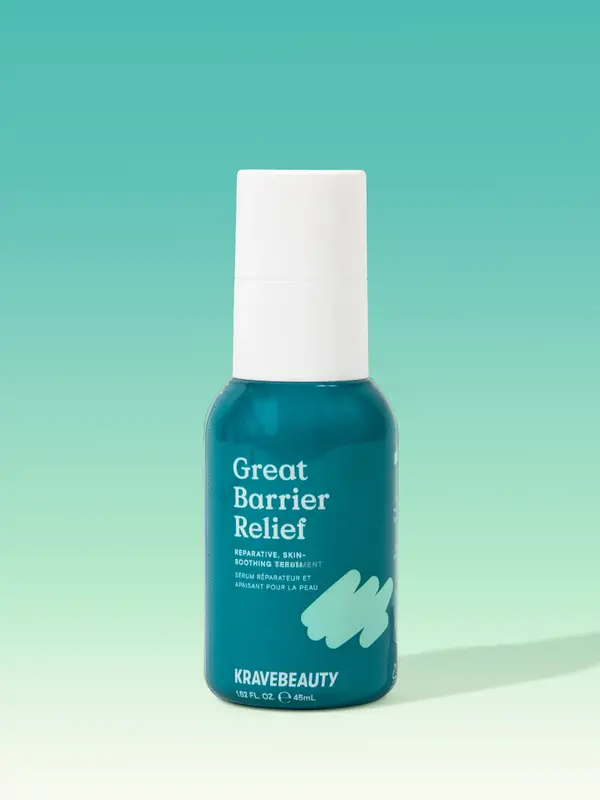 KraveBeauty Great Barrier Relief - Reparative, Skin-Soothing Serum for All Skin Type, Especially Sensitive & Eczema-Prone Ski...
