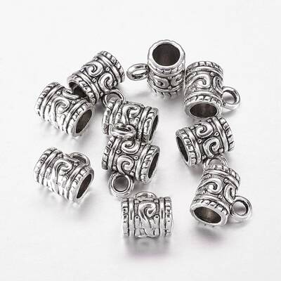 Tibetan Style Alloy Tube Bails