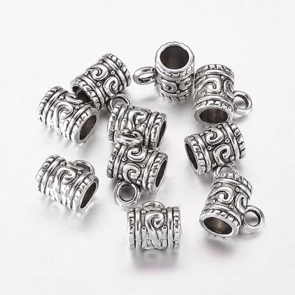 Tibetan Style Alloy Tube Bails