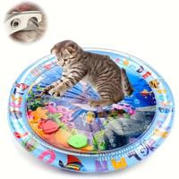 Colorful Cat Water Sensing Game Mat, Interactive Cat Self-entertainment Activity Mat Toy, Indoor Cat Stimulation Toy for  Kic...