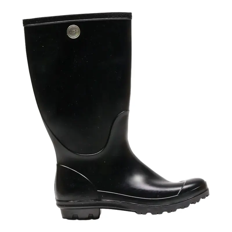 UGG Wellie Boots Black Synthetic Womens UK 6