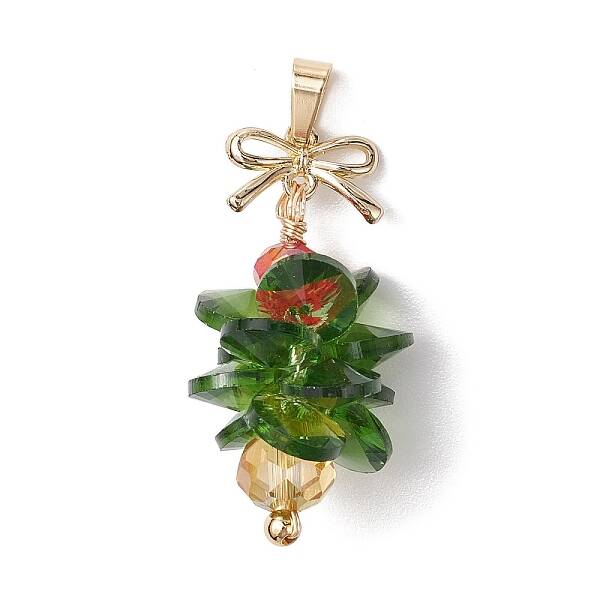 Christmas Theme Glass Pendants