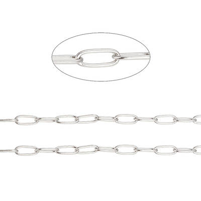 Tarnish Resistant 304 Stainless Steel Paperclip Chains