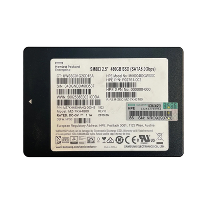 HP P02761-002 | 480GB SATA 6Gb/s Hot-Pluggable Mixed Use 2.5-Inch Enterprise Solid State Drive for ProLiant Server and Storag...