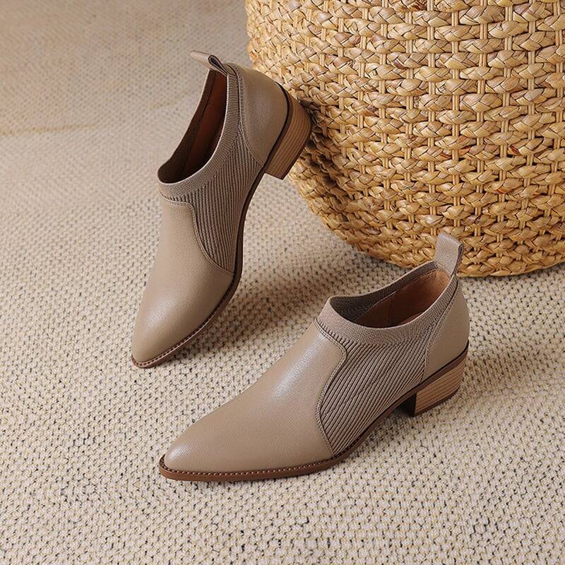 CHIKO Shaniya Pointy Toe Block Heels Pumps Shoes