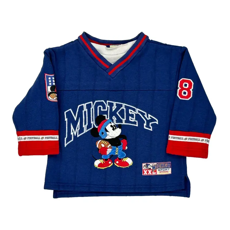 Age 3 Mickey & Co. Jersey - XS Blue Polyester Blend