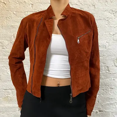 Unbranded Suede Jacket - Medium Brown Suede