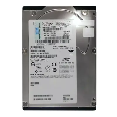 73P8017 IBM 300GB 2Gb/s Fibre Channel 10000 3.5-inch Hard Drive