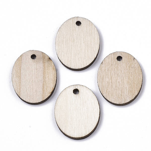 Undyed Wooden Pendant