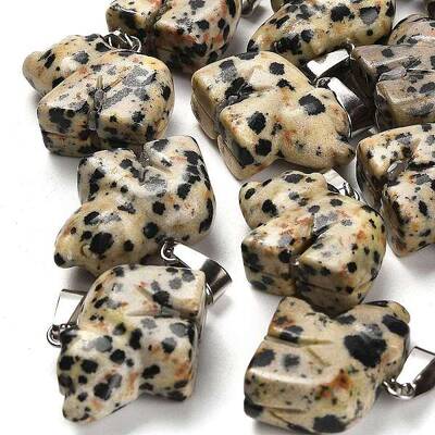 Natural Dalmatian Jasper Pendants
