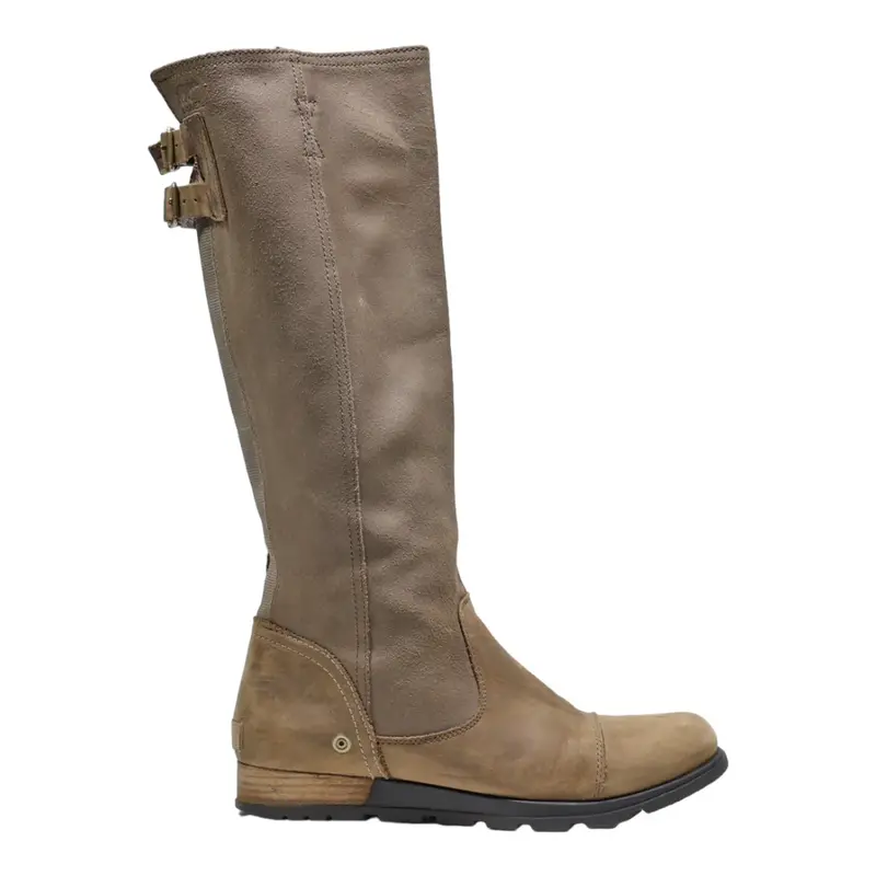 SOREL High Boots Grey Leather Womens UK 7.5