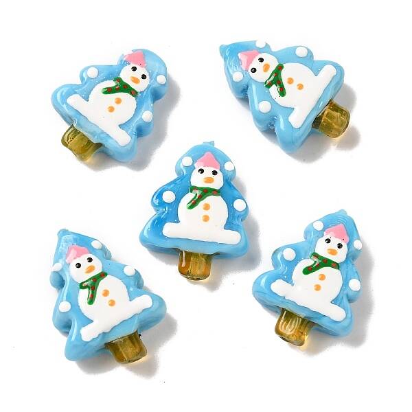 Christmas Theme Handmade Lampwork Beads