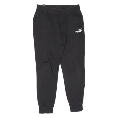 PUMA Womens Joggers Black Tapered UK 12 W31 L29
