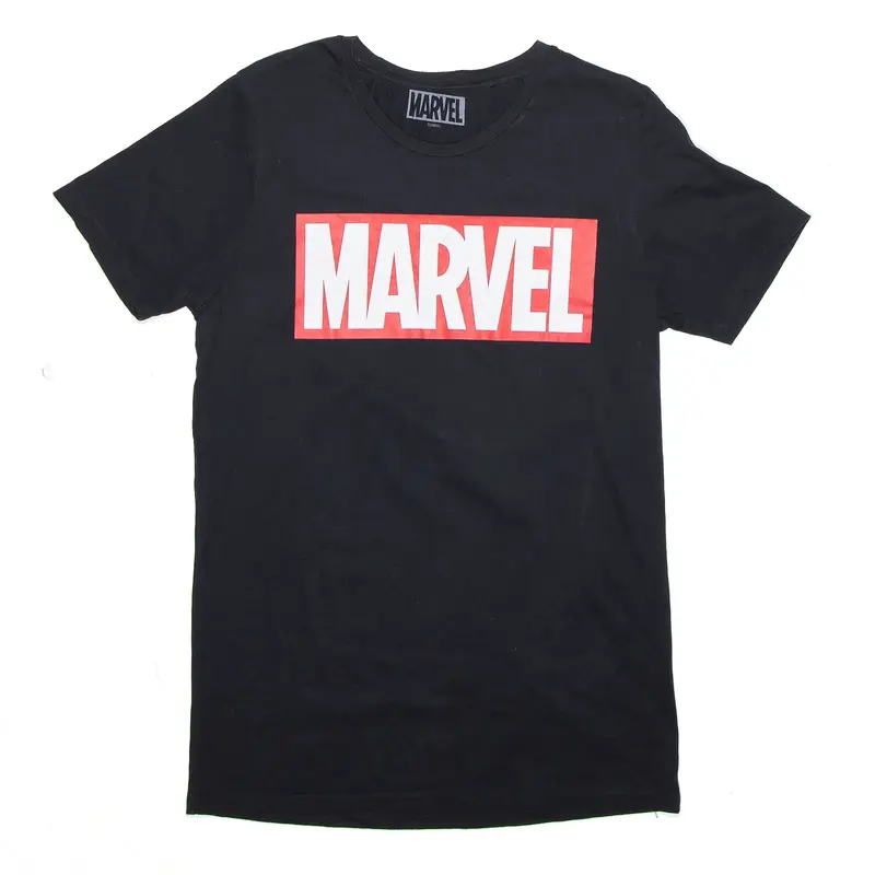 MARVEL Black Short Sleeve T-Shirt Mens L