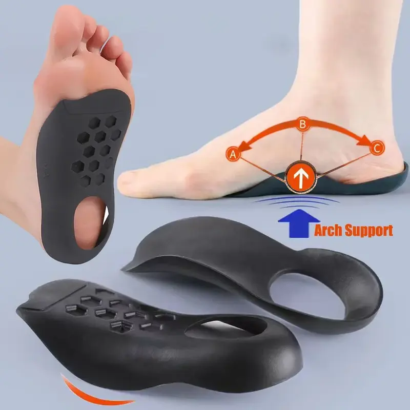 Flat Foot O-Shaped Legs Insole for Shoes Correction Arch Support Plantar Fasciitis Orthopedic Insoles Men/Women Foot Care Ins...