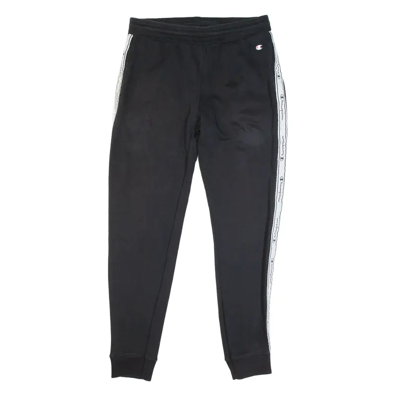 CHAMPION Mens Joggers Black Tapered L W32 L29
