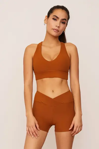 Turmeric Racerback Bra | Size: L | Color: Turmeric | Style: Extra Support